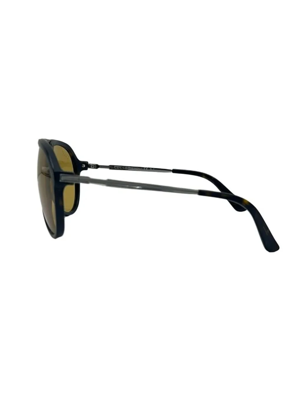 Gucci Sunglasses S Dark Yellow Black Multi Eyewear
